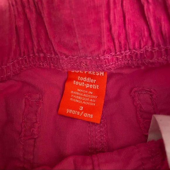 NWOT Joe Fresh Pink Corduroy Pants size 3 - Picture 3 of 3
